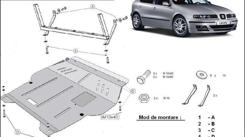 Scut motor metalic VW Golf 4 / Vw Bora / Skoda Octavia / Seat Leon