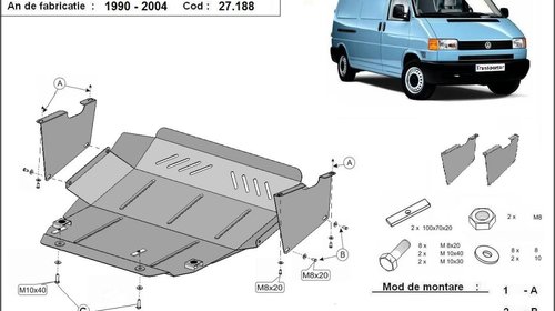 Scut motor metalic VW Transporter T4