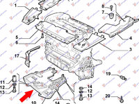 SCUT MOTOR PLASTIC BNZ. -2003 - ALFA ROMEO 166 98-07, ALFA ROMEO, ALFA ROMEO 166 98-07, 014200830