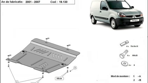 Scut motor Renault Kangoo fabricat intre 2001