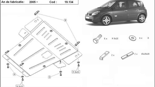 Scut motor Renault Megane 2004-2008