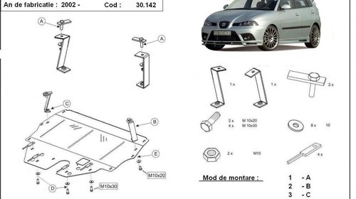 Scut motor Seat Ibiza fab. dupa 2002