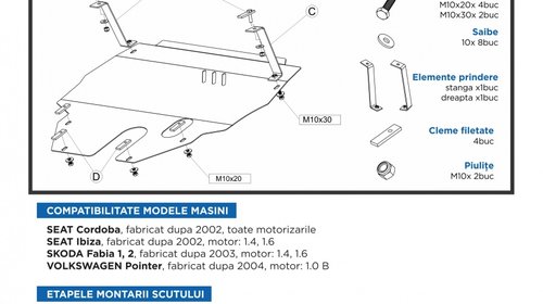 Scut Motor Skoda Fabia I, II, Seat Ibiza / Co