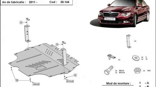 Scut motor Skoda Superb dupa 2011