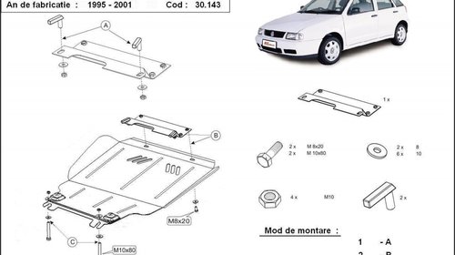 Scut motor VW Polo 1995-2001