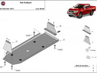 Scut rezervor metalic Fiat Fullback 2016-prezent