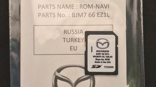 SD CARD ORIGINAL NAVIGATIE MZD GPS EUROPA ROMANIA 2018 2019 BJM7 66 EZ1L - #1144851204