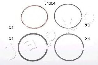 Segment piston SUZUKI SWIFT Mk II limuzina (AH, AJ) (1989 - 2001) JAPKO 134004