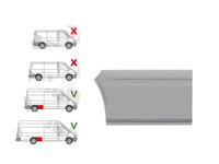 Segment reparatie aripa spate Ford Transit (V184/5), 05.2000-04.2006, Ford Transit/Tourneo (V347/8), 05.2006-04.2013, Spate, Dreapta, Aftermarket