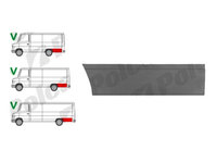 Segment reparatie aripa spate Mercedes Vario 512d-814,1996- Partea Stanga, Spate, in spatele rotii