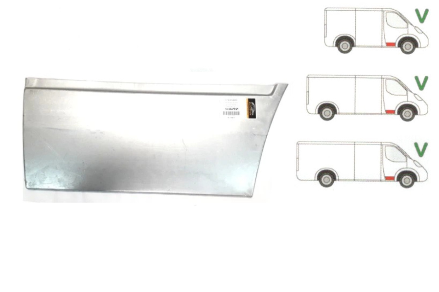 Pannello Di Riparazione Lato Sinistro + Destro Per Mercedes Sprinter W906 E VW Crafter - Set Compatto, Numeri OE Originali
