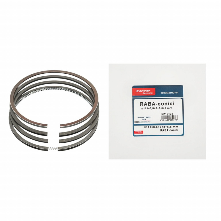 Segmenti motor RABA B conici fi 121x3,5+3+3+5mm, B