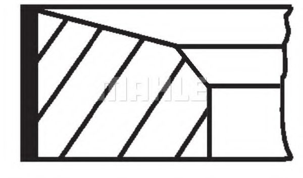 Segmenti piston MITSUBISHI GALANT Mk II 