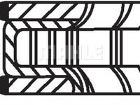 Segmenti piston OPEL TIGRA TwinTop (2004 - 2016) MAHLE ORIGINAL 012 02 N0