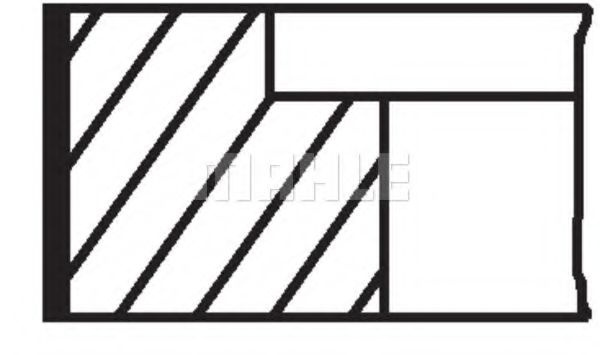 Segmenti piston VW CRAFTER 30-50 platou 