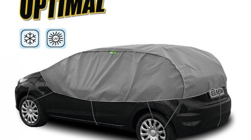 Semi prelata auto Winter Optimal S-M hatchback pentru protectie inghet si soare, l=255-275cm, h=70cm