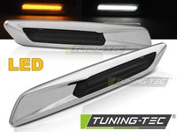 Semnalizari laterale BMW E60/ E90/ E92/ E82 LED F10 STYLE SMOKE Cromat