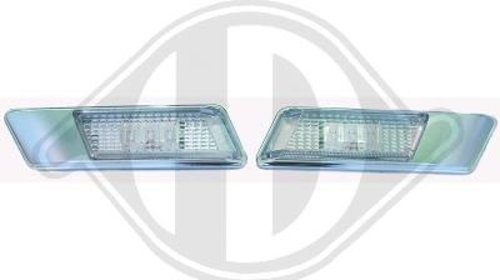 SEMNALIZARI LATERALE CU LED BMW FUNDAL CROM -