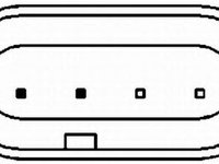 Senzor ABS MERCEDES-BENZ CLK Cabriolet A209 HELLA 6PU010039021