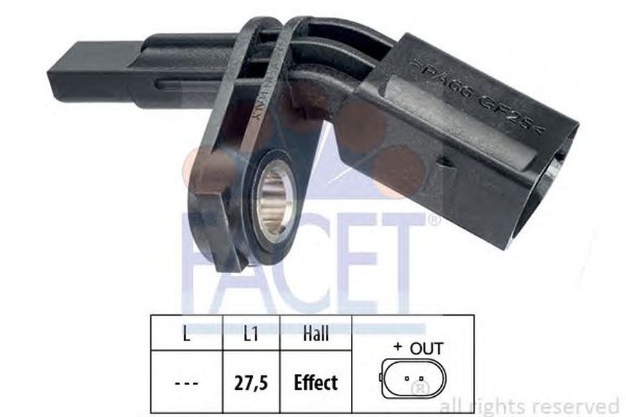 Senzor ABS roata VW EOS 1F7 1F8 FACET FA 21.0007