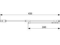 Senzor de avertizare uzura placute de frana 1 987 473 543 BOSCH