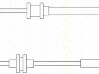 Senzor de avertizare,uzura placute de frana OPEL VECTRA B hatchback (38_), OPEL VECTRA B (36_), OPEL VECTRA B combi (31_) - TRISCAN 8115 24015