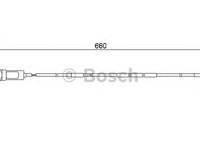 Senzor de avertizare,uzura placute de frana OPEL VECTRA A hatchback (88_, 89_) (1988 - 1995) Bosch 1 987 474 909