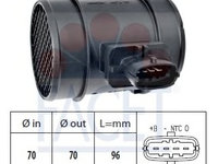 Senzor debit aer 10 1413 FACET pentru Fiat Doblo Fiat Panda Fiat Sedici Fiat Punto Fiat Fiorino Alfa romeo Giulietta CitroEn Nemo Fiat Bravo Fiat Ritmo Fiat Qubo Alfa romeo Brera Alfa romeo Spider Peugeot Bipper Alfa romeo 159 Fiat Freemont Fiat Prat