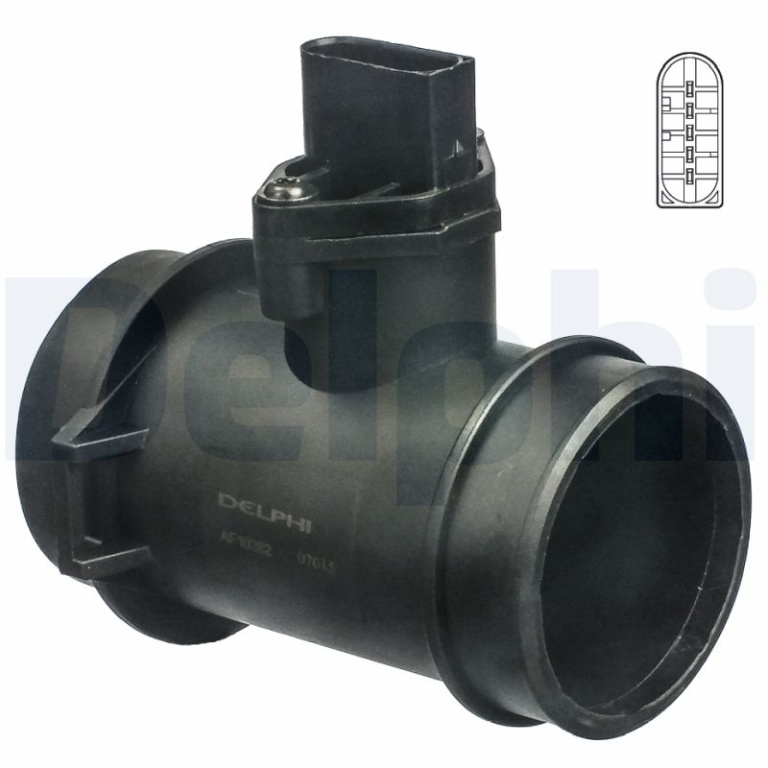 Senzor debit aer DELPHI AF10282-12B1 la SSANGYONG MUSSO (FJ) 1996 1997 1998 1999 2000 2001 2002 2003 2004 2005