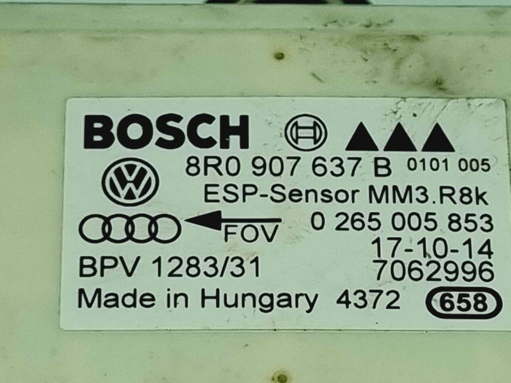 SENZOR ESP Audi A4 (8K2, B8.5) Facelift [Fabr 2008-2015] 8R0907637B 0265005853