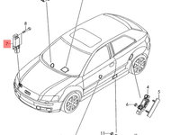 Senzor impact airbag Audi A4 B7 (8E) Berlina 2007 1.9 TDI OEM 8E0959651A