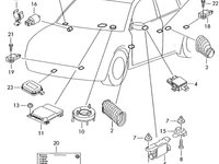 Senzor impact airbag lateral Audi A3 8L 1.9 TDI manuala OEM 8L0959643C