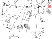 Senzor impact lateral airbag 8E0959643A Audi A4 B6 Break 1.9 tdi 2002 AWX OEM 8E0959643A