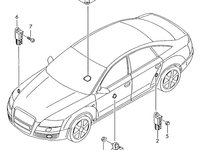 Senzor impact lateral Audi A6 4F sedan 2007 2008 OEM 4F0955557