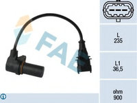 Senzor impulsuri arbore cotit 79068 FAE pentru Opel Astra Honda Civic