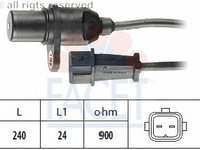 Senzor impulsuri arbore cotit 9 0279 FACET pentru Hyundai Accent Hyundai Solaris Hyundai Coupe Hyundai Tiburon Hyundai Excel Hyundai Avante Hyundai Elantra Hyundai Lavita Hyundai Matrix Hyundai Verna Hyundai Click Hyundai Getz Hyundai Tb Kia Cerato K