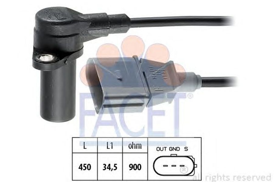 Senzor impulsuri arbore cotit AUDI A8 4D2 4D8 FACET FA 9.0383