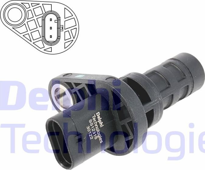 Senzor impulsuri arbore cotit - Delphi SS12316-12B