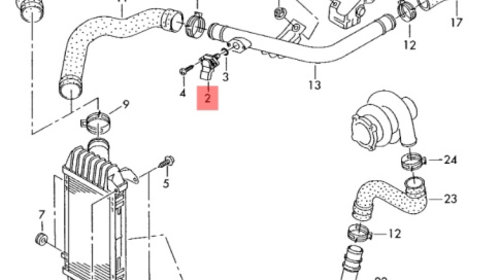 Senzor MAP VW Golf 5 2.0 TDI BMM 2008 OEM 038