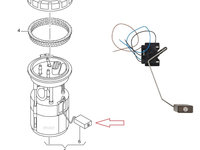 Senzor nivel combustibil pentru Audi , Skoda , Seat , VW