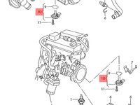 Senzor nivel ulei 1J0907660B Vw Golf 5 combi TDI 2007 BLS OEM 1J0907660B