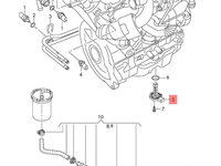 Senzor nivel ulei Audi A4 B8 2.0 TDI CAG Sedan 2009 OEM 03C907660G