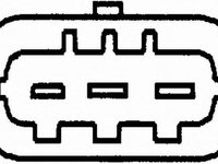 Senzor pozitie Ax came MERCEDES-BENZ SPRINTER 3 5-t caroserie 906 HELLA 6PU009121591