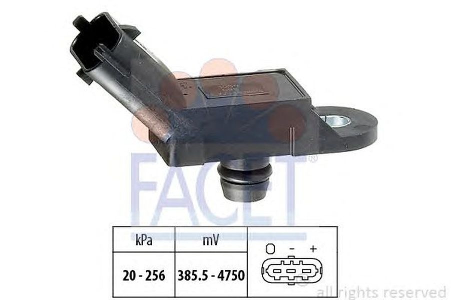 Senzor presiune aer OPEL VIVARO platou sasiu E7 FACET FA 10.3055