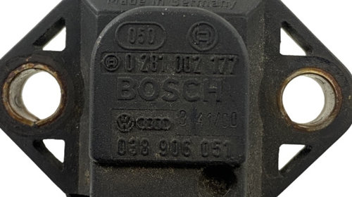 Senzor, presiune supraalimentare 1.8 Turbo Benzina VOLKSWAGEN SHARAN (7M8, 7M9, 7M6) [ 1995 - 2010 ], SEAT IBIZA II (6K1) [ 1993 - 2002 ], FORD GALAXY (WGR) [ 1995 - 2006 ], AUDI A4 Saloon (8D2, B5) [ 1994 - 2001 ] BOSCH 0281002177 OEM 038906051