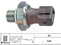 Senzor presiune ulei 1 800 071 EPS pentru Bmw Seria 3 Bmw Seria 5 Bmw Seria 7 Bmw X6 Rover 400 Honda Civic Bmw Seria 1 Land rover Freelander Land rover Range rover Bmw X5 Rover 45 Rover 75 Bmw Z3 Opel Omega Bmw Z4 Bmw X3
