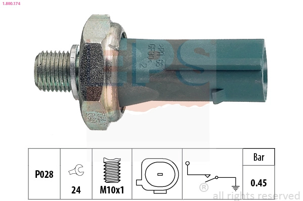Senzor presiune ulei EPS AUDI A4 B7 Avant (8ED) 2004-2008 - 1.800.174