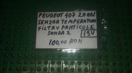 Senzor temperatura filtru particule Peugeot 407 2.0 HDI