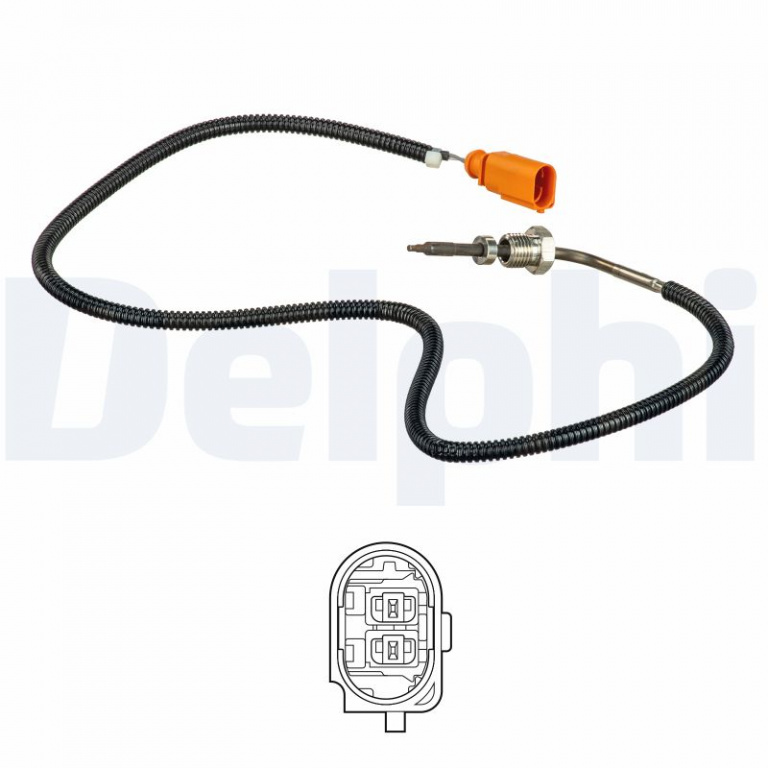 Senzor, temperatura gaze evacuare DELPHI TS30106 pentru AUDI A4 B7 Cabriolet (8HE) 2006-2009