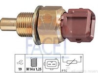 Senzor,temperatura lichid de racire CITROEN SAXO (S0, S1) (1996 - 2004) FACET 7.3321 piesa NOUA